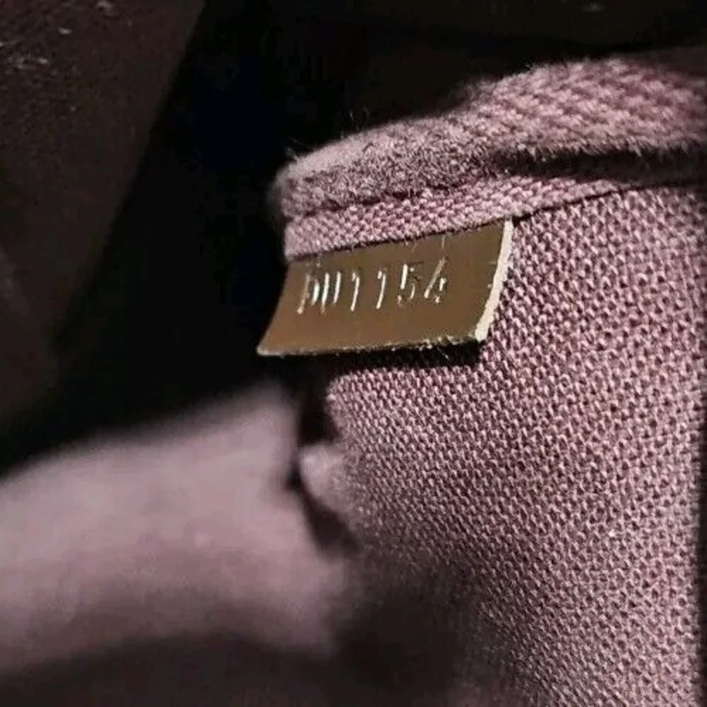 LOUIS VUITTON Favorite PM Damier Ebene Crossbody Bag FRANCE‎  Du1154 Color Brown